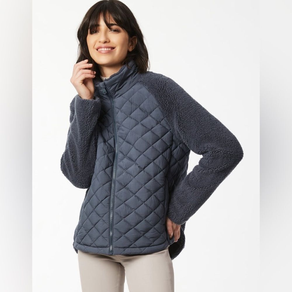Bernardo NWT Teddy Puffer Jacket in Petrol Blue XL